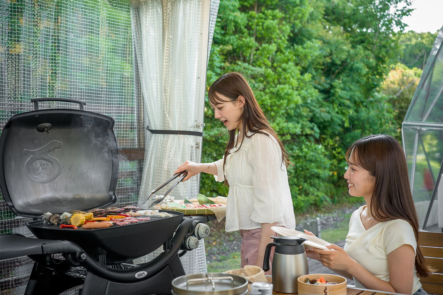 グランドーム伊勢賢島に訪れる女性たちの写真