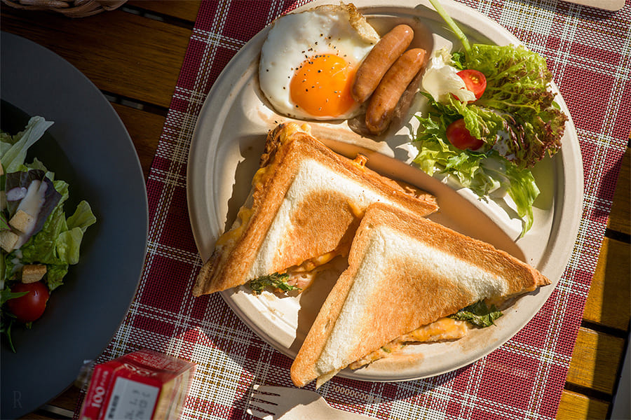 テラスで作るワクワク朝食